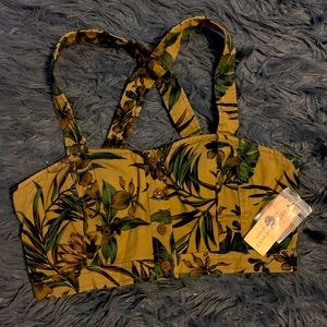 NWT Ralph Lauren Denim and Supply crop corset top size L